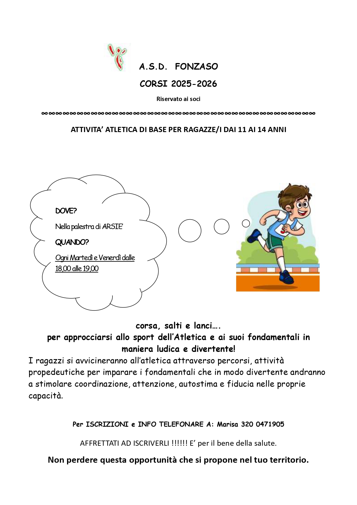 Locandina Atletica Arsi