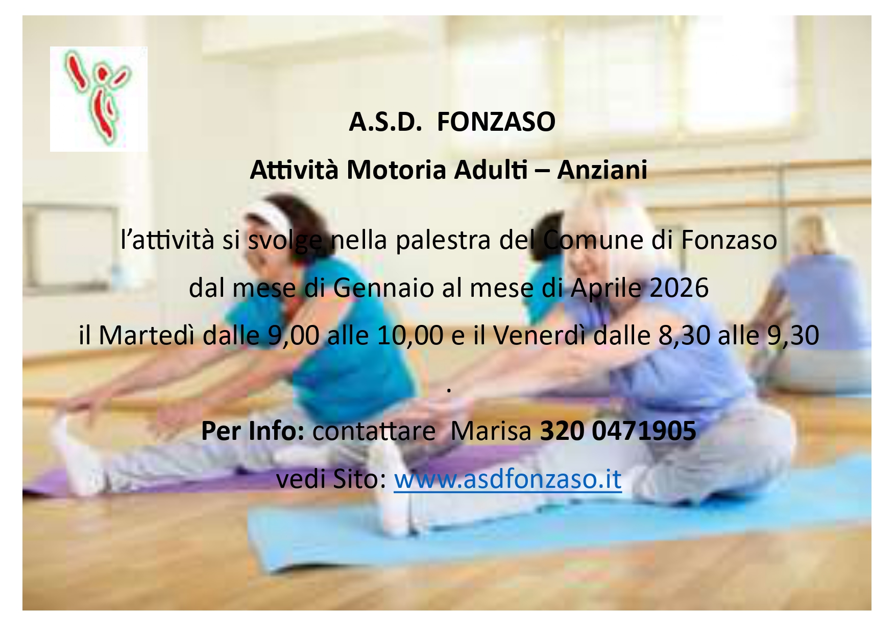 Locandina Palestra Anziani Fonzaso 2026